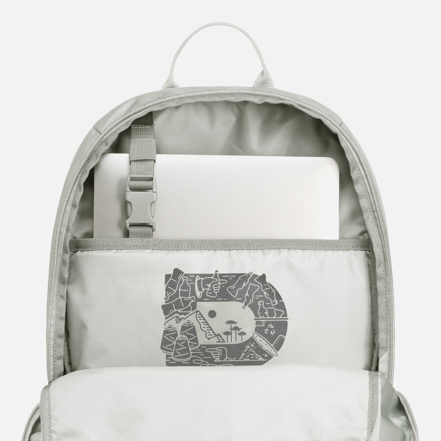 Mochila R-bags 22l Daypack Gris Claro Lippi