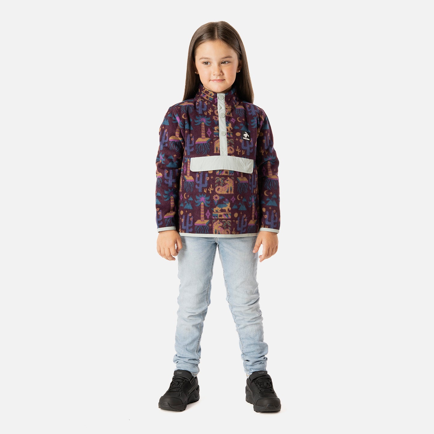 Polar Niña Tokerau Poki Print Burdeo Haka Honu