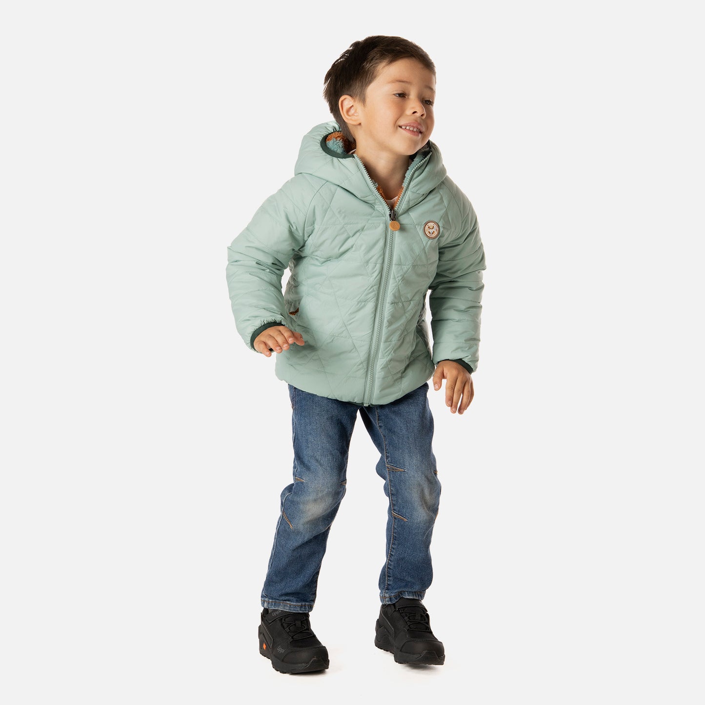 Chaqueta Niño Two-Faces Hoody Jacket Turquesa Lippi