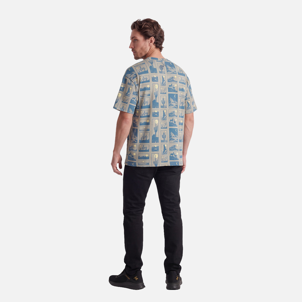 Polera Hombre Pinacoteca Print Laurel Haka Honu