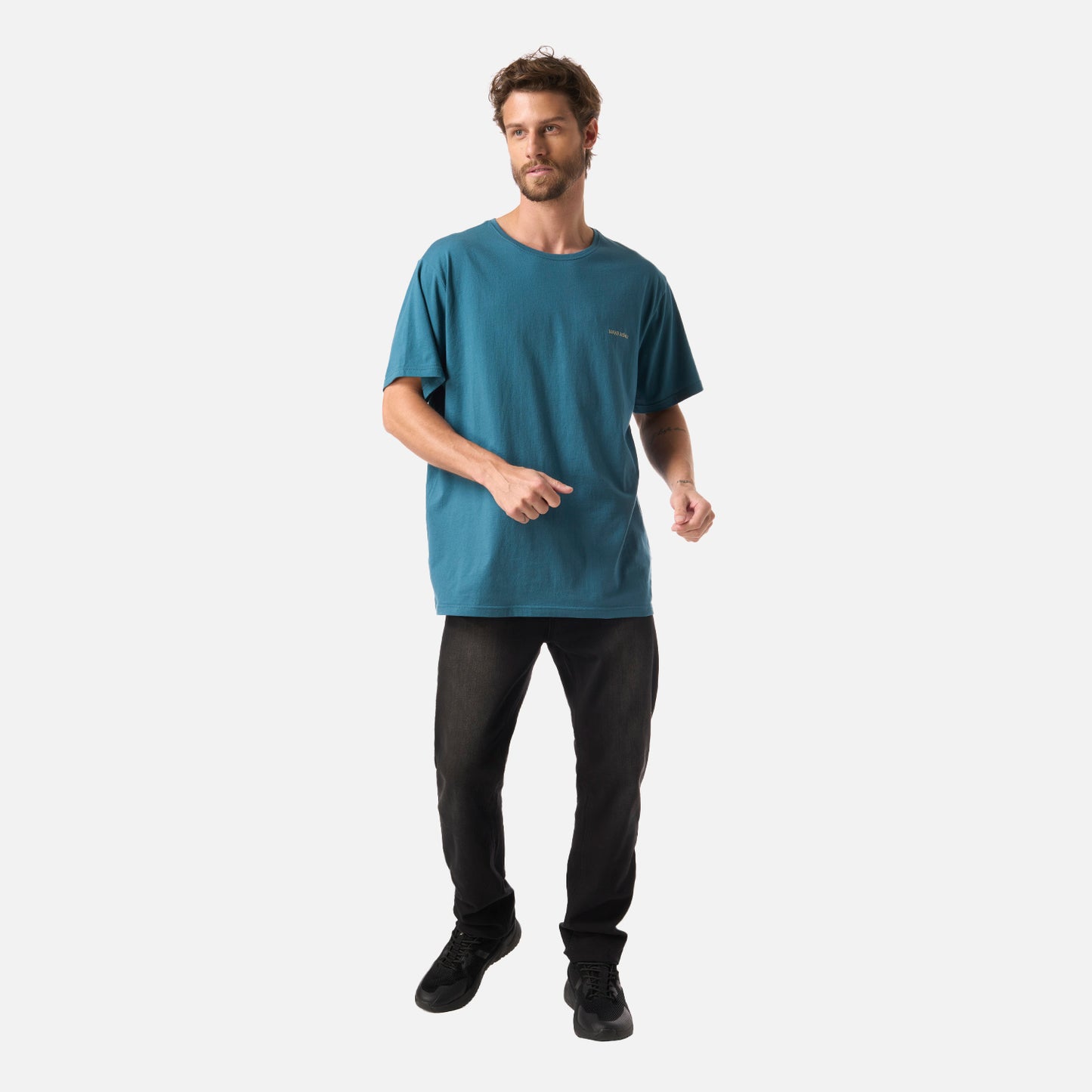 Polera Hombre Polo Petroleo Haka Honu