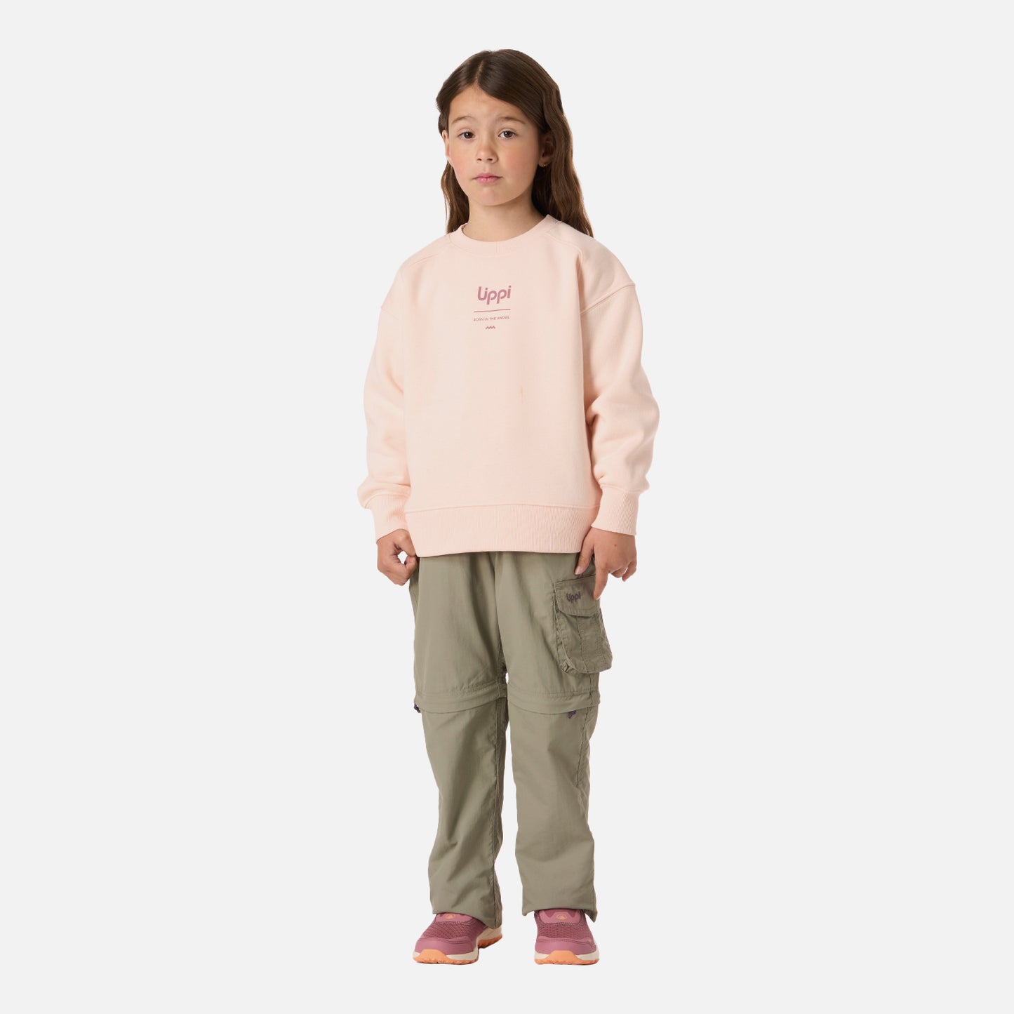 Polerón Niña Insigne Sweatshirt Oversize Damasco Lippi