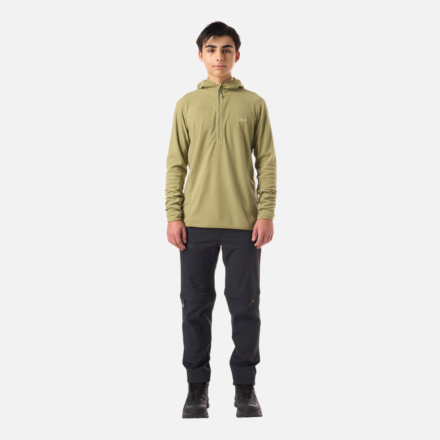 Polerón Teen Boy Mild Nano-F 1/4 Zip Hoody Verde Lippi