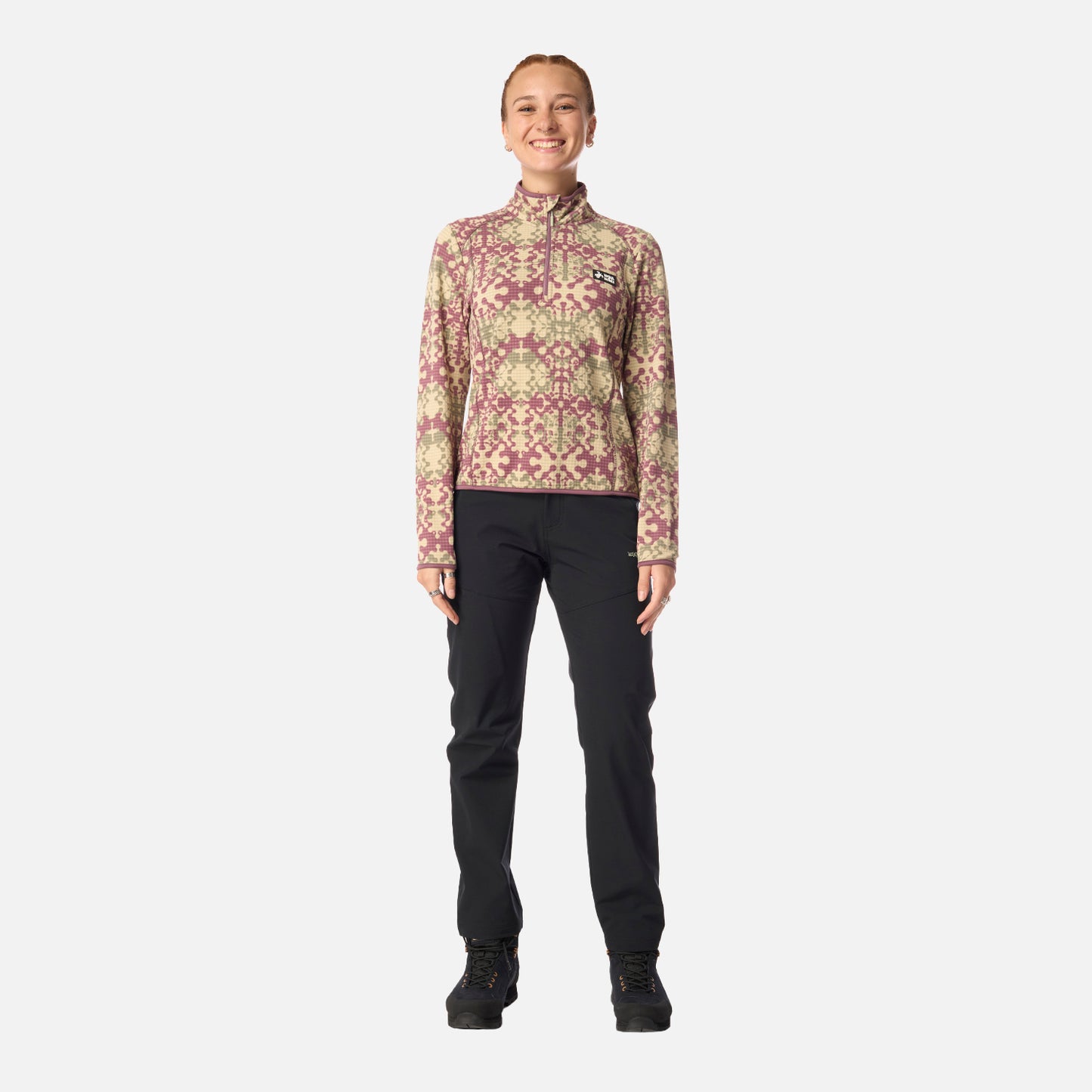 Polerón Mujer Taina Print Lila Haka Honu