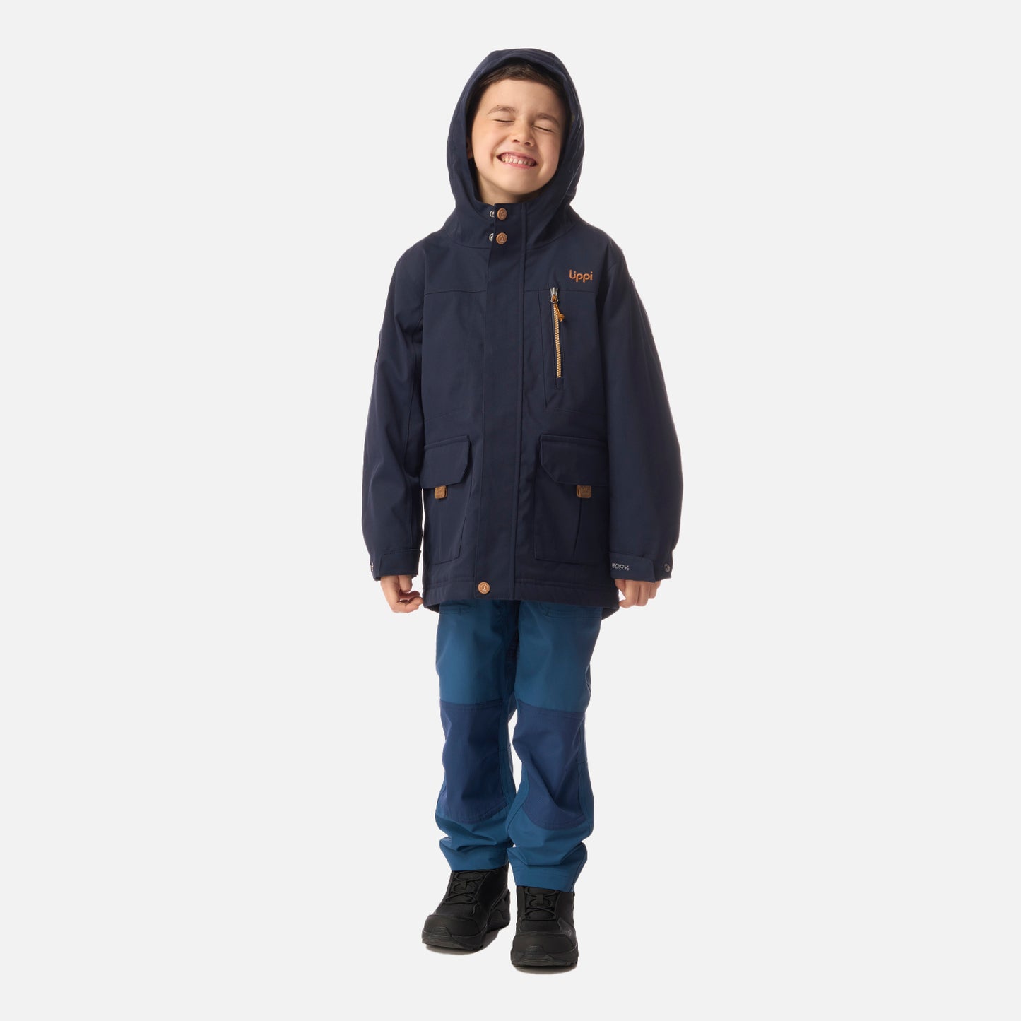 Chaqueta Niño Roble B-Dry Hoody Jacket Azul Marino Lippi