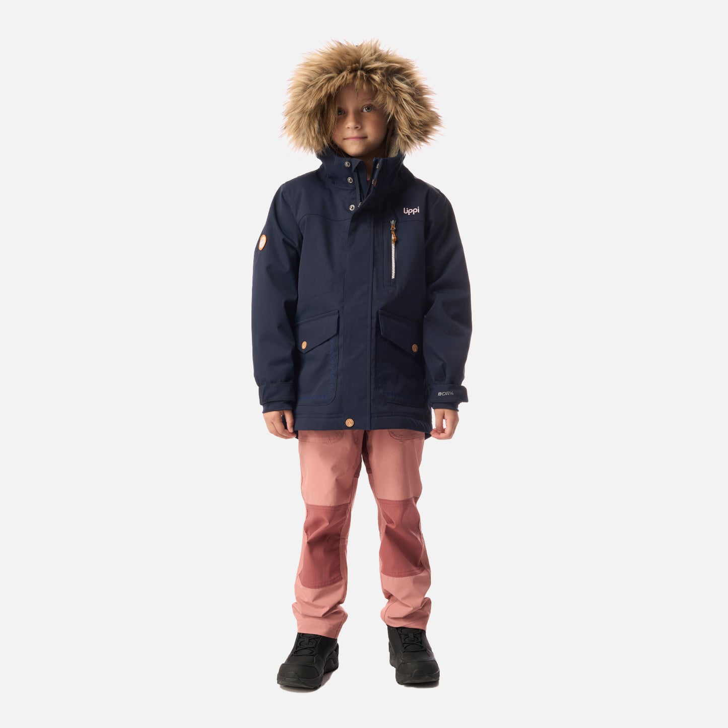 Chaqueta Niña Roble B-Dry Hoody Jacket Azul Marino Lippi