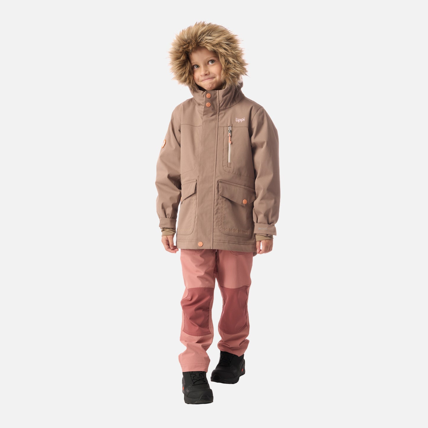 Chaqueta Niña Roble B-Dry Hoody Jacket Canela Lippi