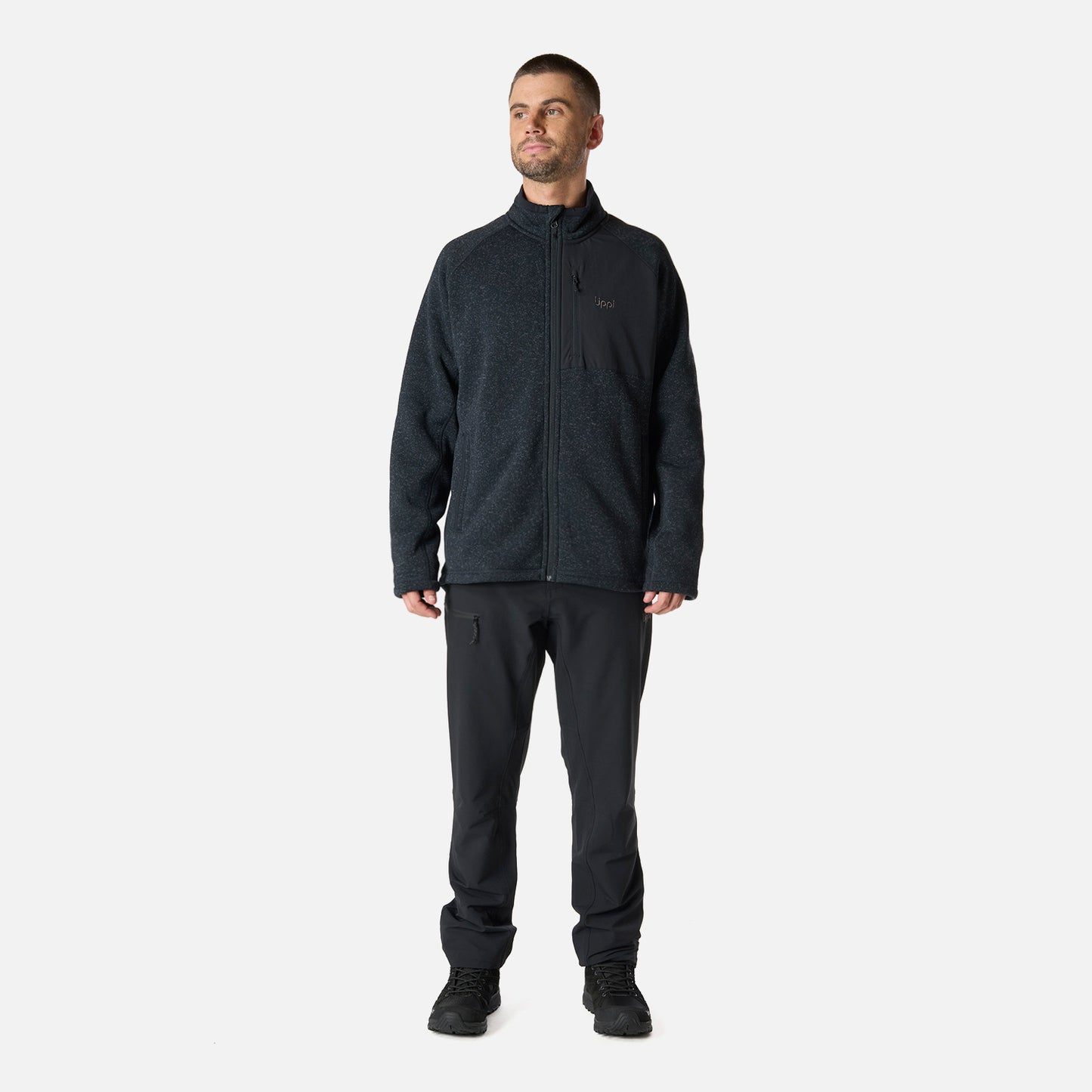 Polar Hombre Coronado Blend-Pro Jacket Negro Melange Lippi