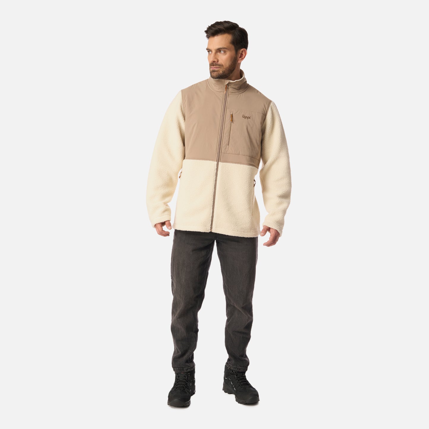 Polar Hombre Glaciar Sherpa-Pro Jacket Beige Lippi