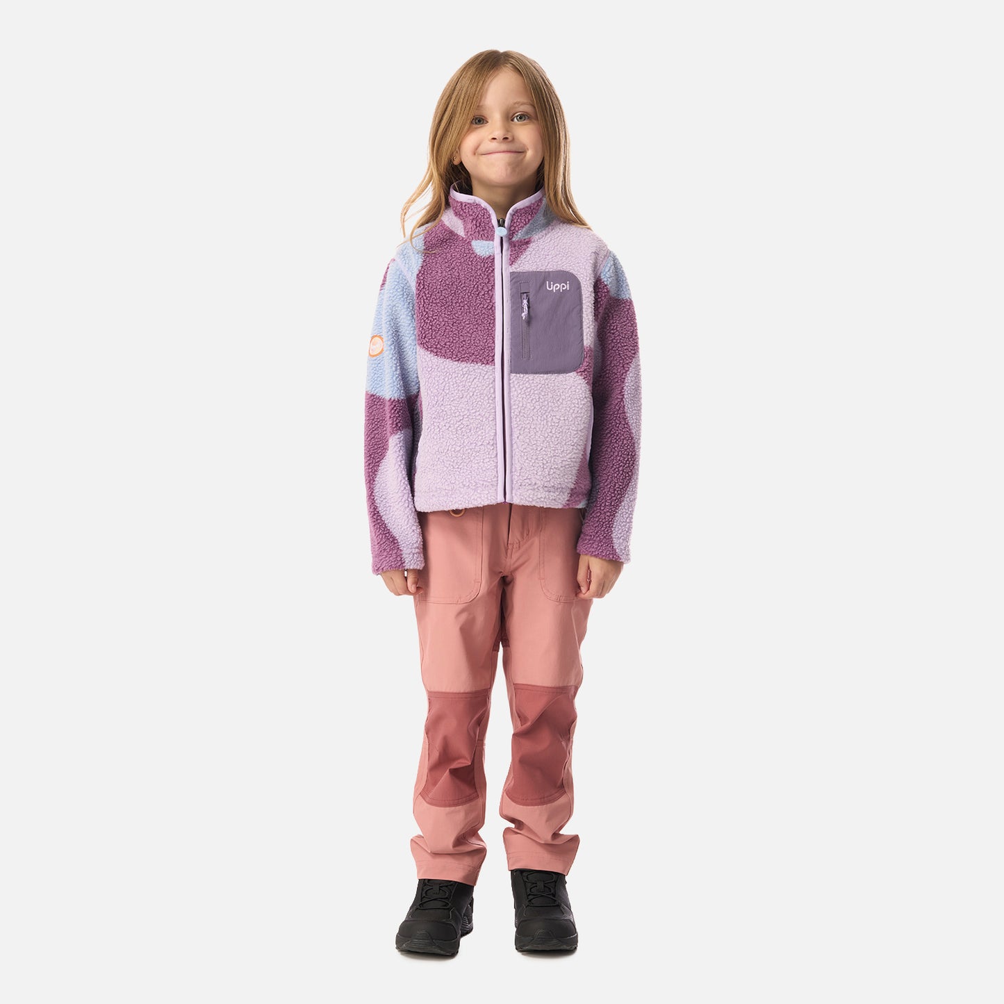 Polar Niña Glaciar Sherpa-Pro Jacket Print Purpura Lippi