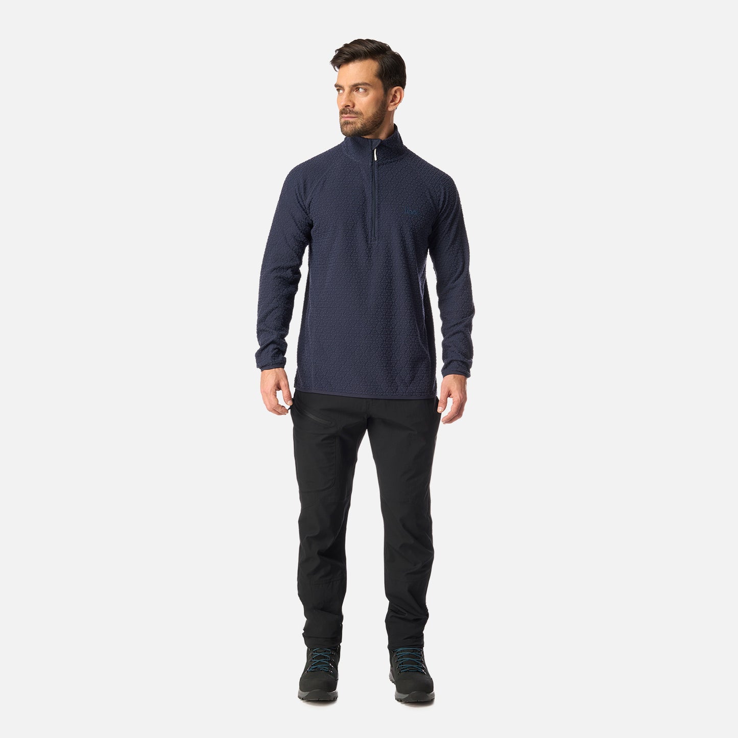 Polerón Hombre Jacaranda Nano-F 1/4 Zip Azul Marino Lippi