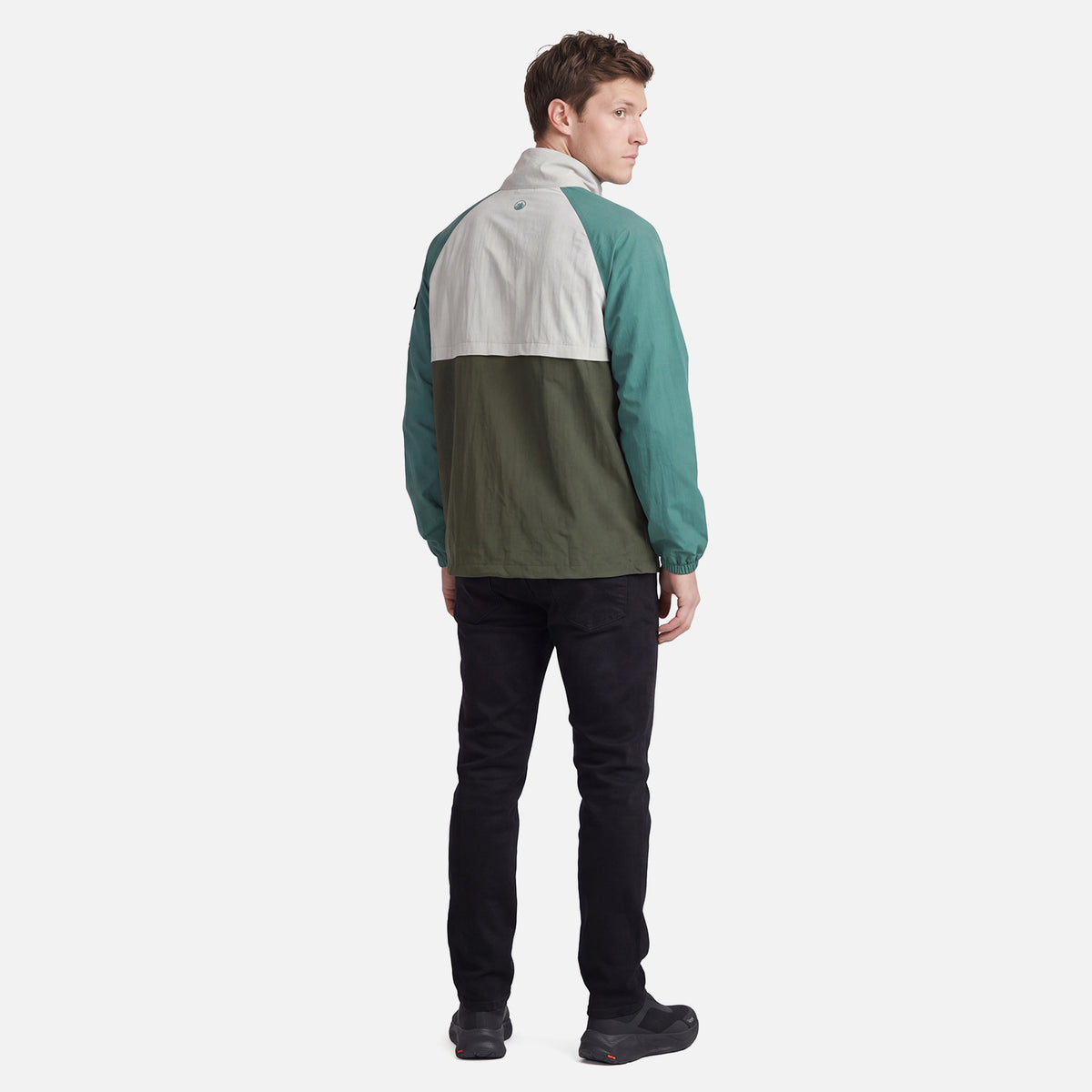 Chaqueta Hombre WindCity WindBreaker 1/4 Zip Jacket Verde Militar Lippi