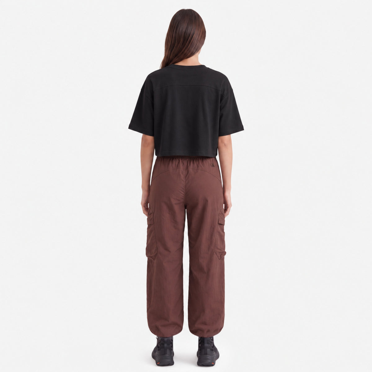 Polera Mujer Endura Crop T-Shirt Negro Lippi