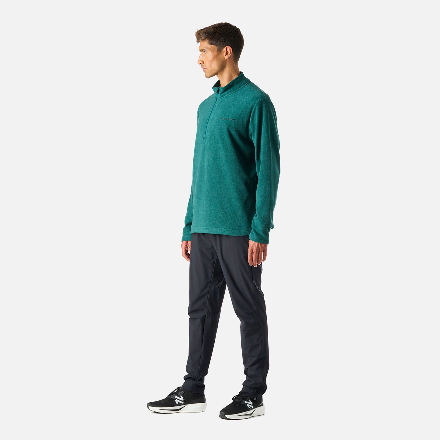 Polerón Hombre Cool Down 1/4 Zip Fleece Petroleo Vulcano