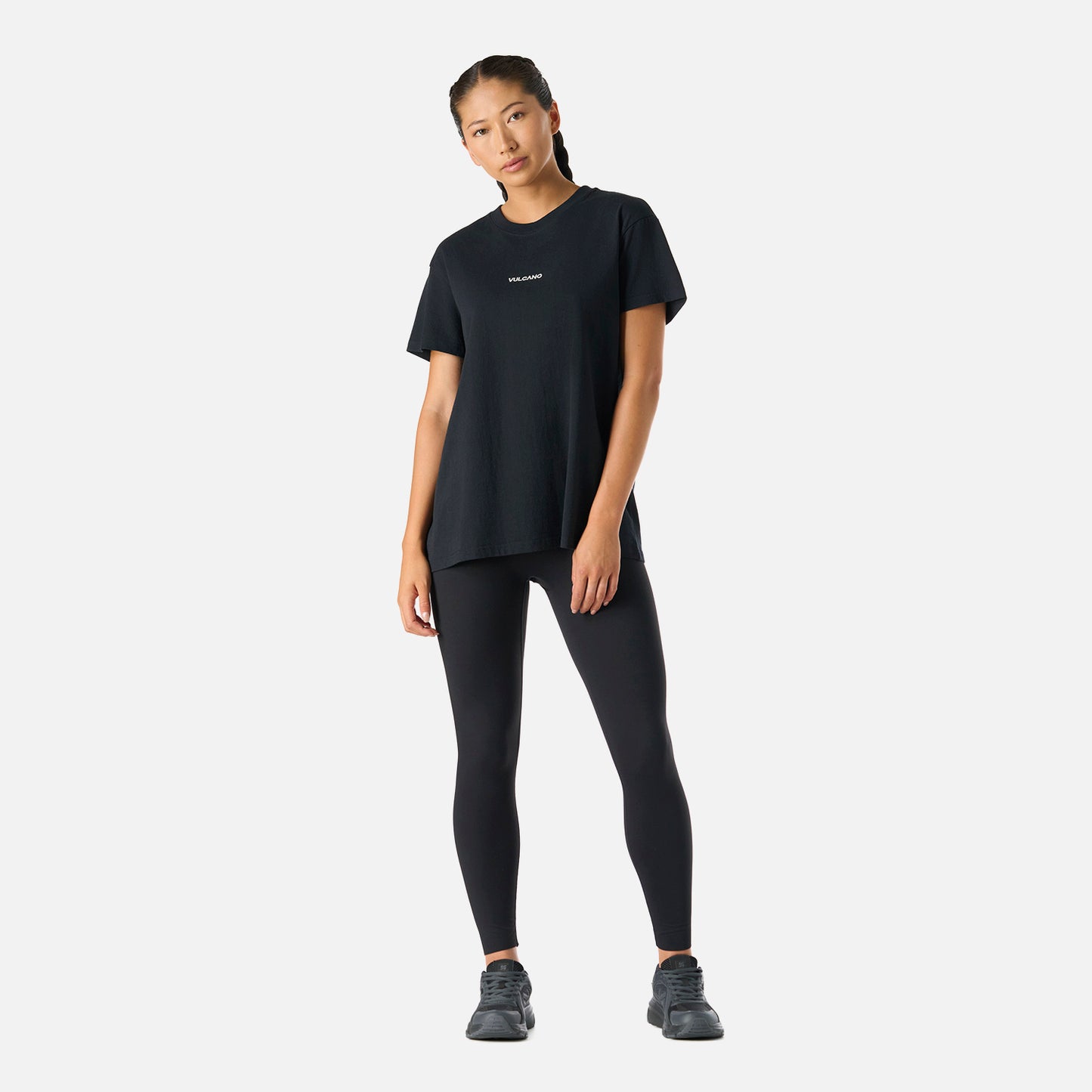 Polera Mujer Cool Down T-Shirt Negro Vulcano