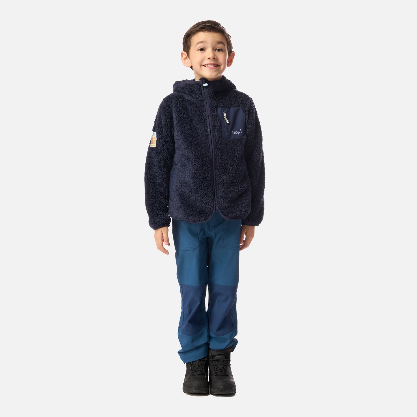 Polar Niño Bear Shaggy-Pro Hoody Jacket Azul Marino Lippi