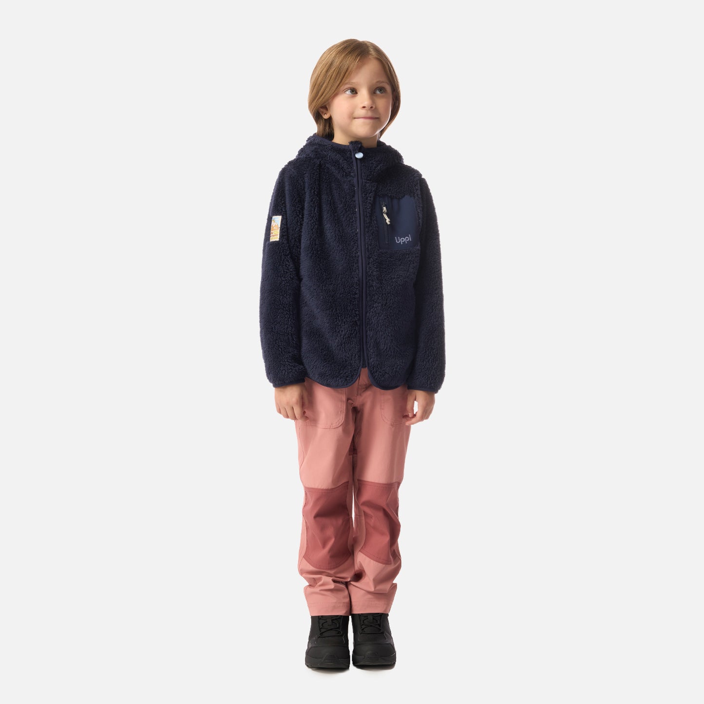 Polar Niña Bear Shaggy-Pro Hoody Jacket Azul Marino Lippi