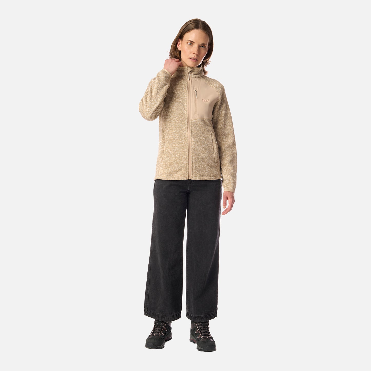 Polar Mujer Coronado Blend-Pro Jacket Beige Melange Lippi