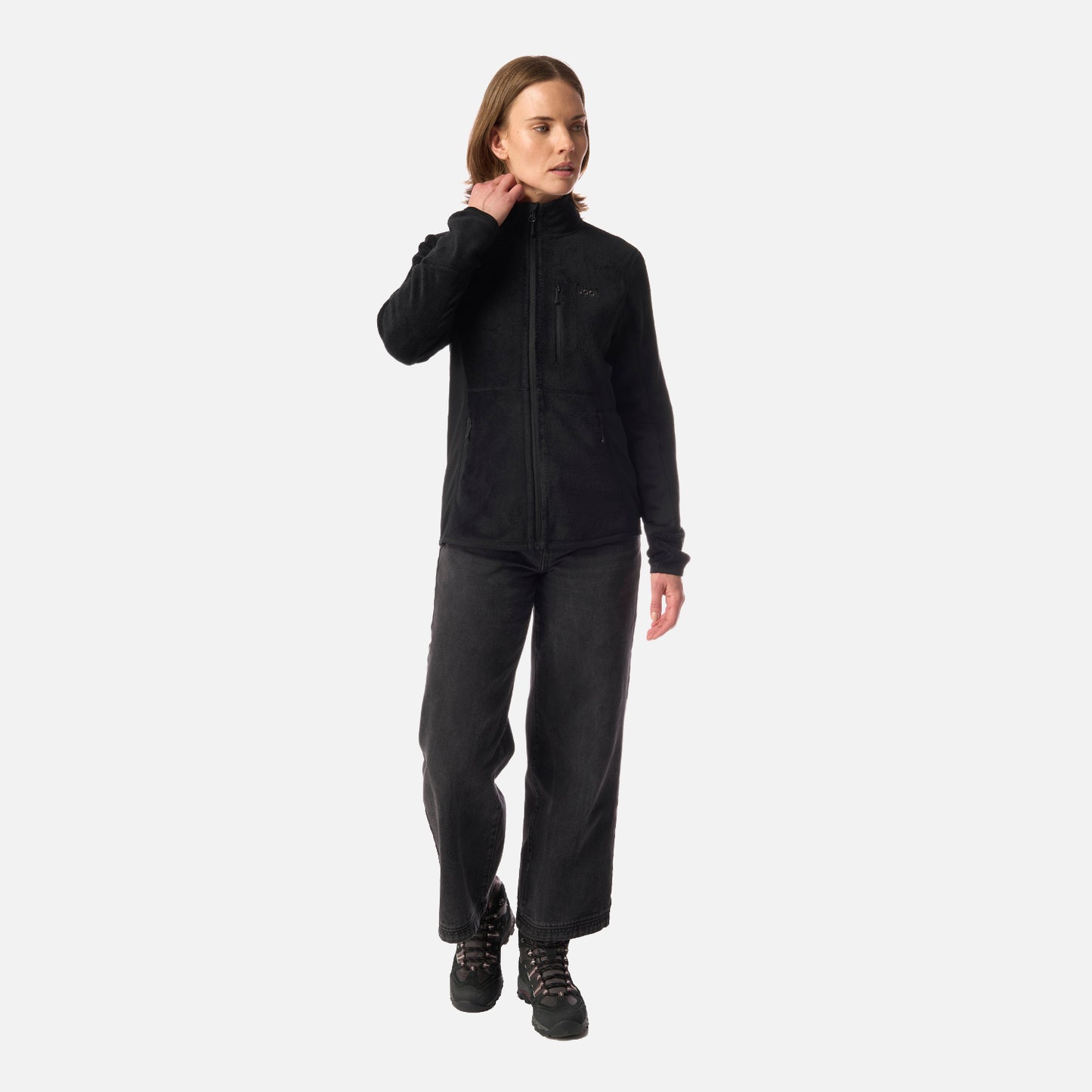 Polar Mujer Numan Shaggy-Pro Jacket Negro Lippi
