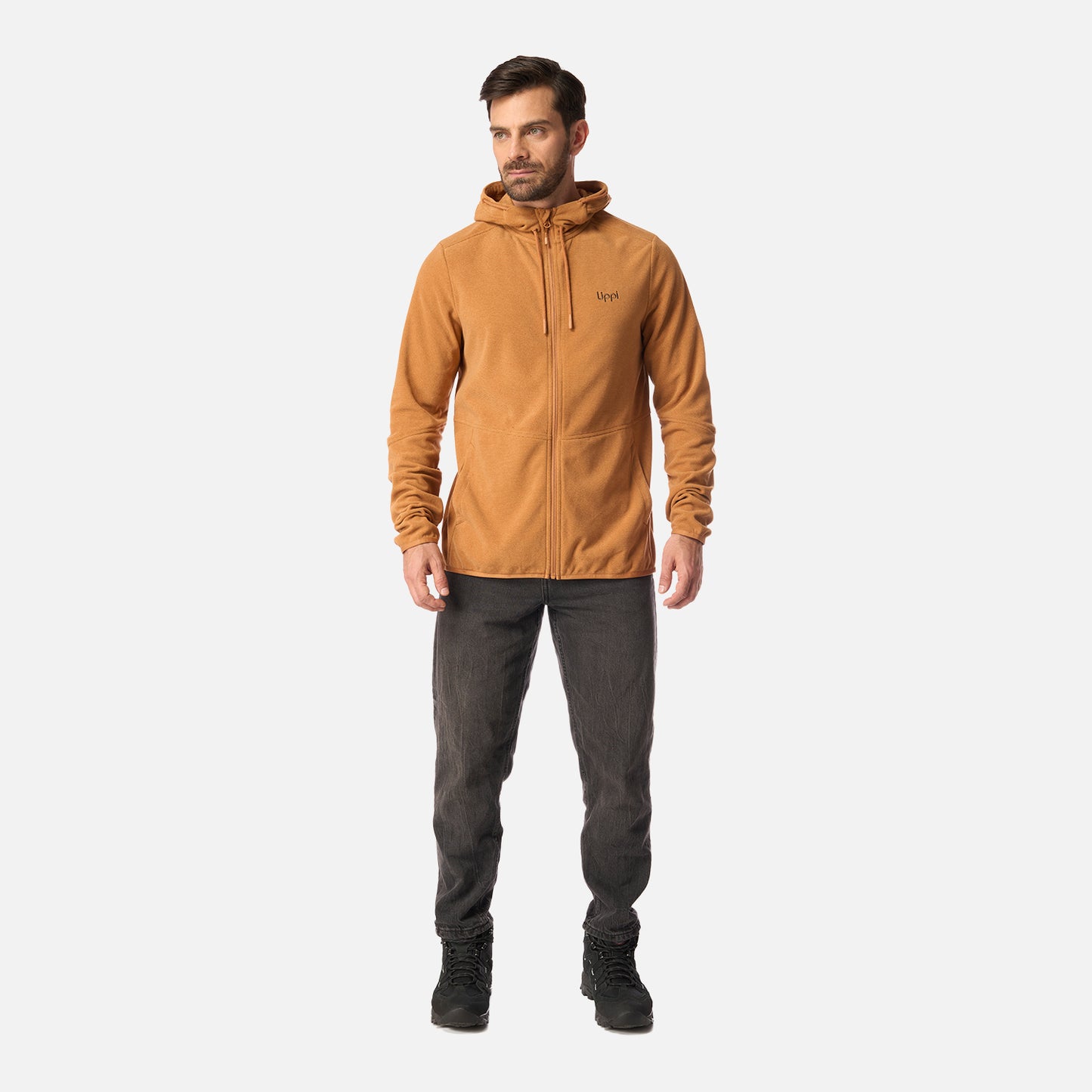 Polar Hombre Stripes Nano-F Full Zip Hoody Cafe Claro Lippi