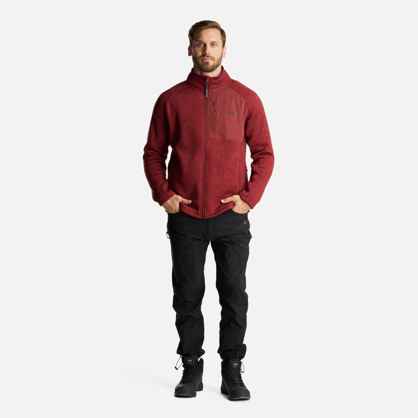 Chaqueta Hombre Coronado Blend-Pro Jacket Melange Burdeo Lippi