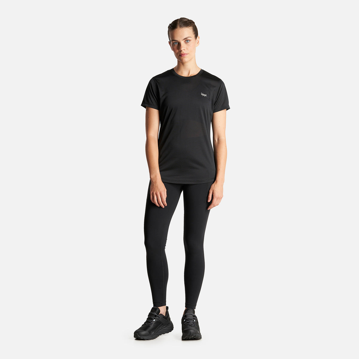 Polera Mujer Core Q-Dry T-Shirt Negro Lippi