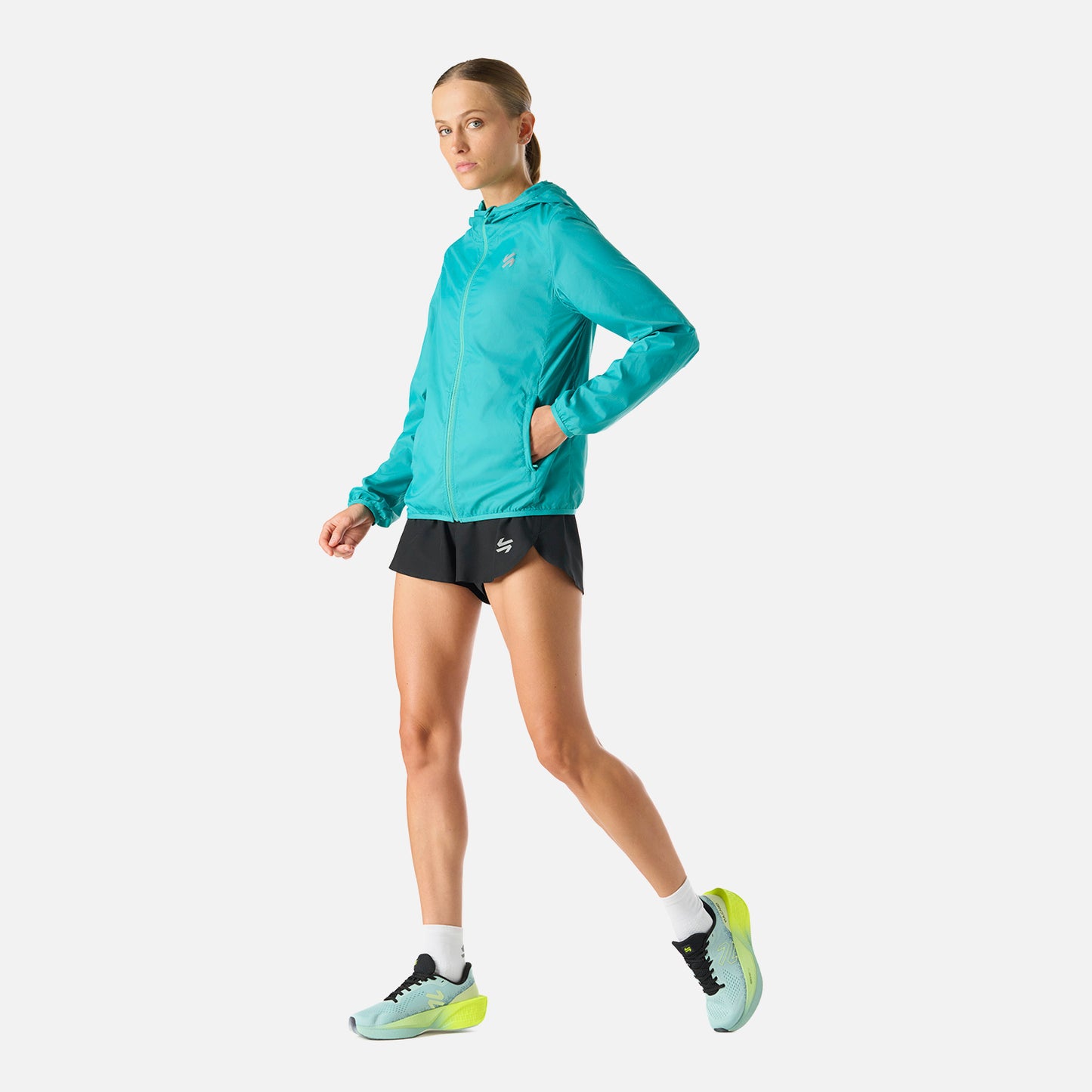 Chaqueta Mujer Built To Move Windbreaker Jacket Turquesa Vulcano