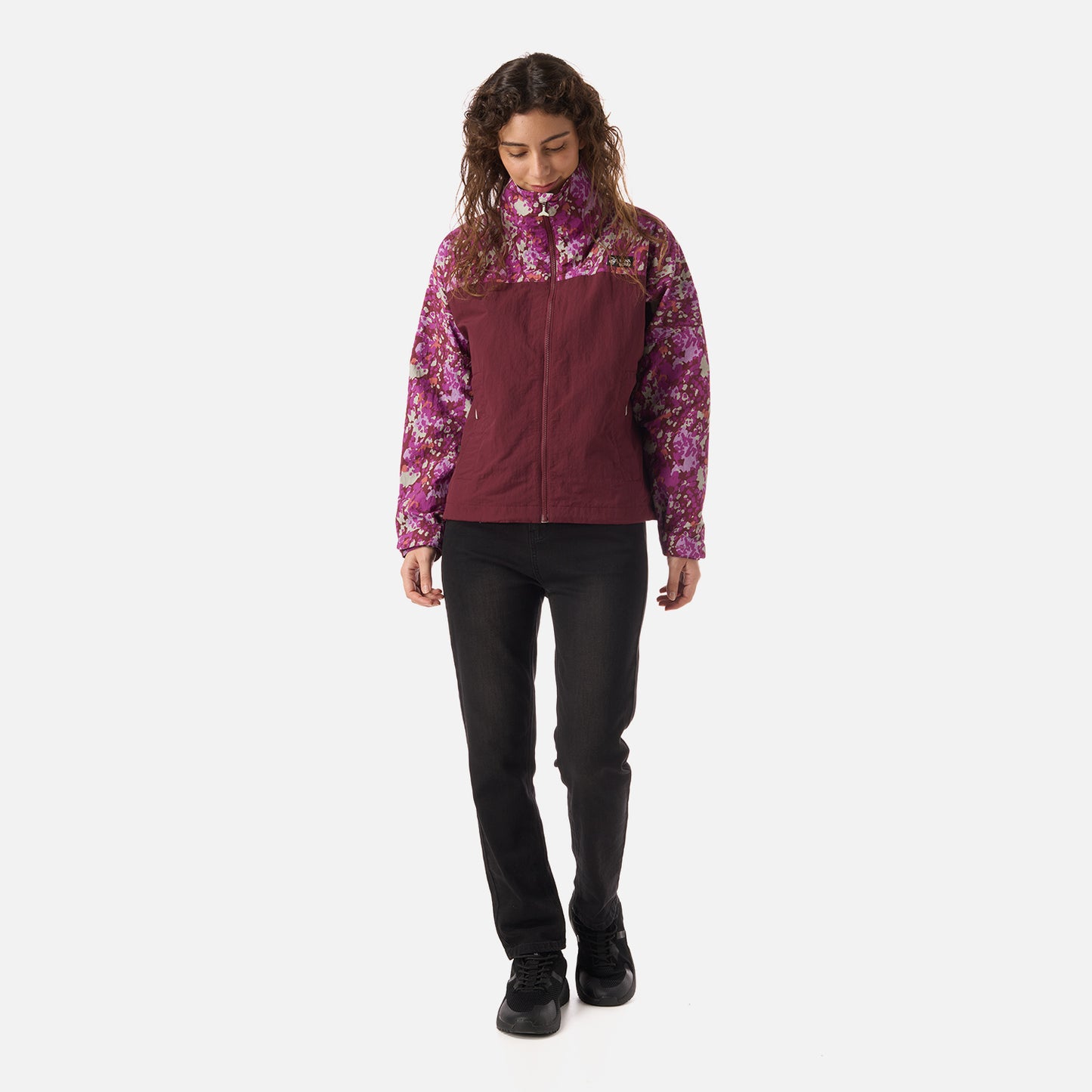 Chaqueta Mujer Hija Del Viento Burdeo Haka Honu