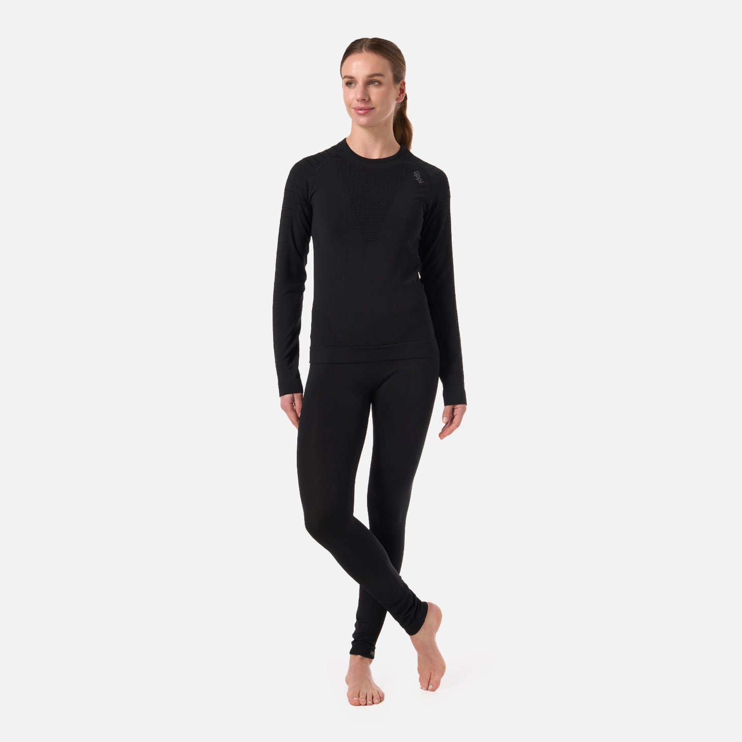 Primera Capa Mujer Skintec Active Warm Top Negro Lippi