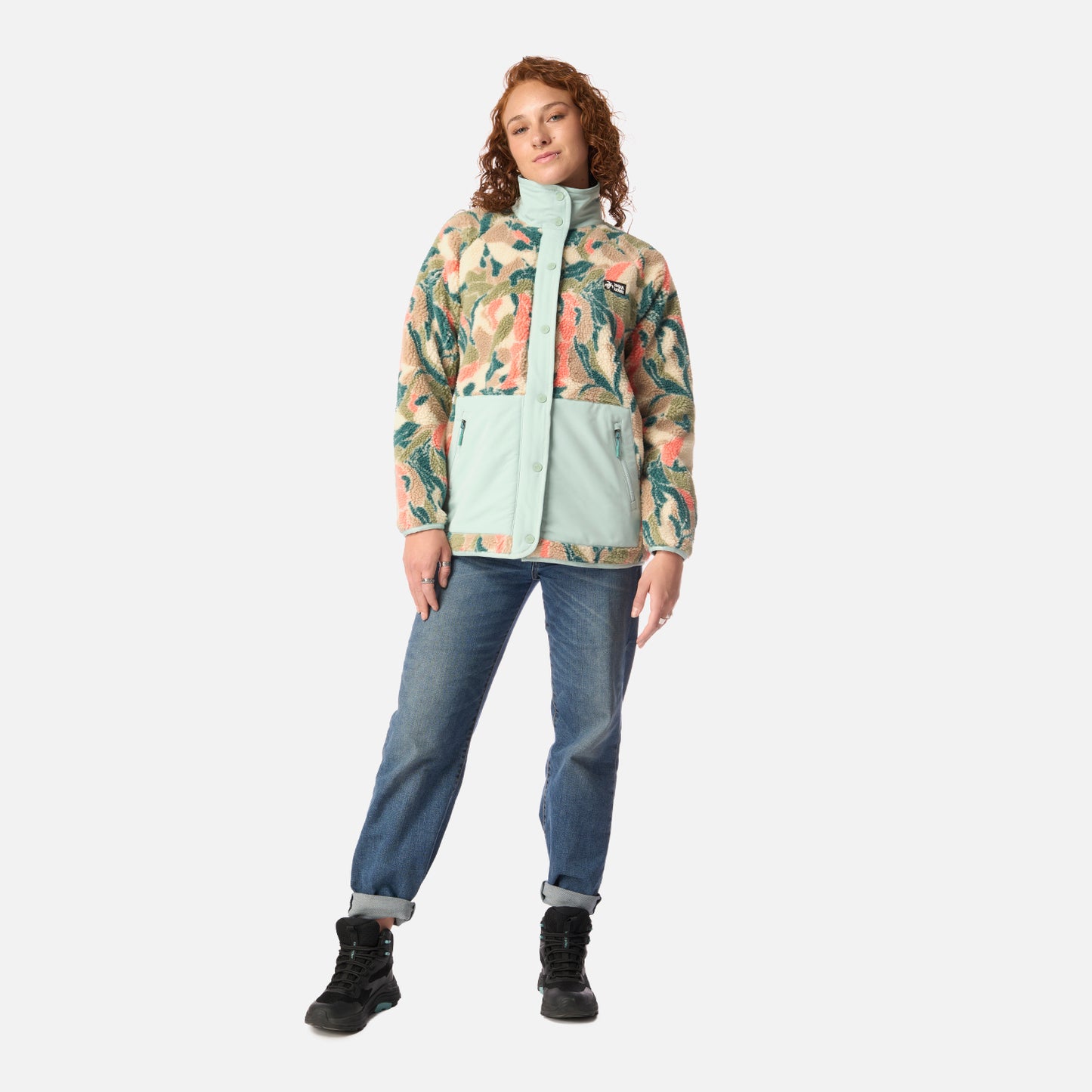 Polar Mujer Zip-porrito Print Celeste Haka Honu