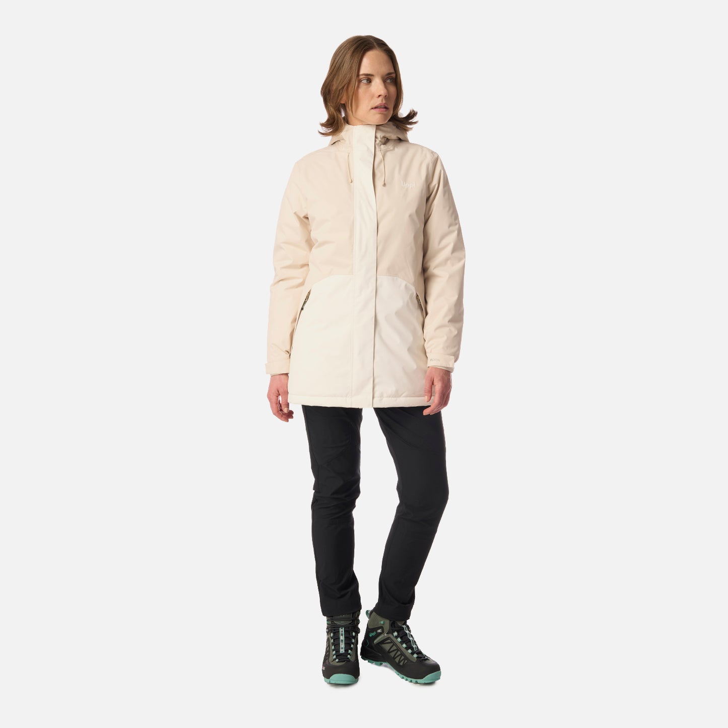 Chaqueta Mujer Gunther B-Dry Hoody Jacket Beige Lippi