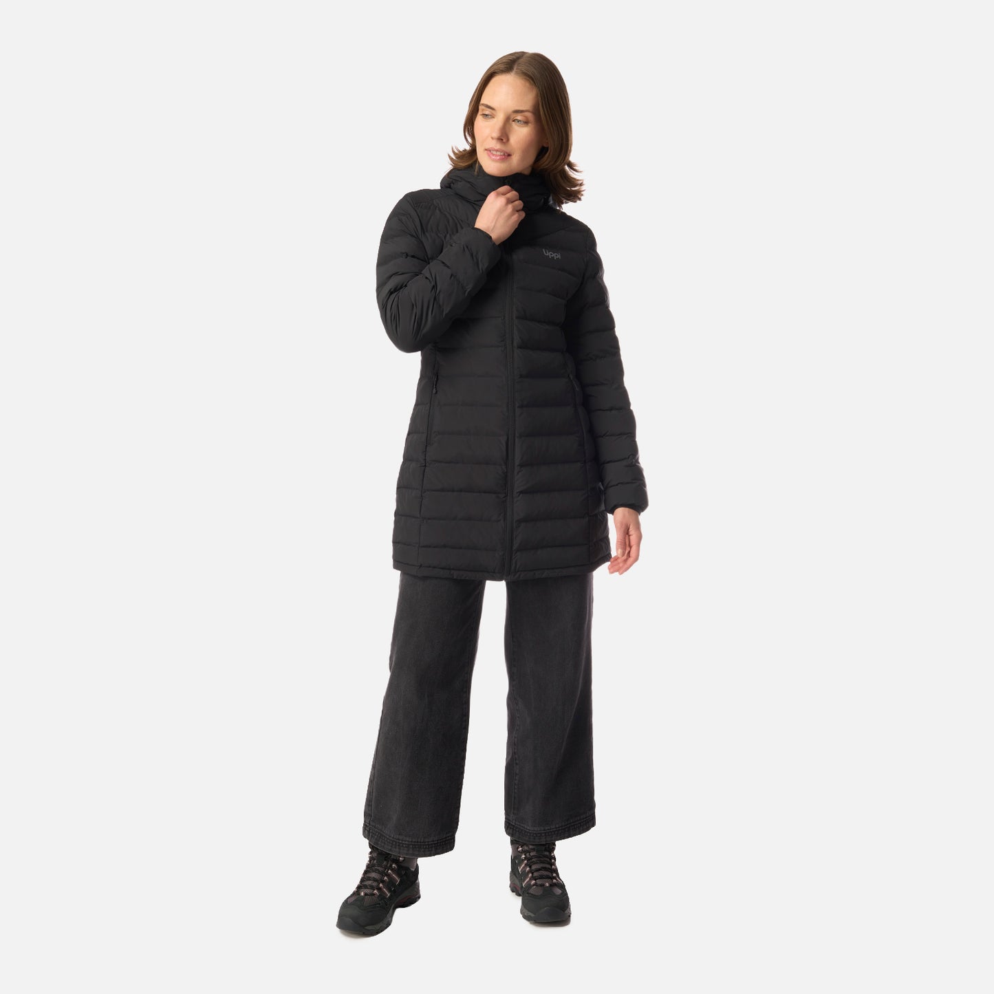 Chaqueta Mujer Snowmass Long Steam-pro Hoody Jacket Negro Lippi