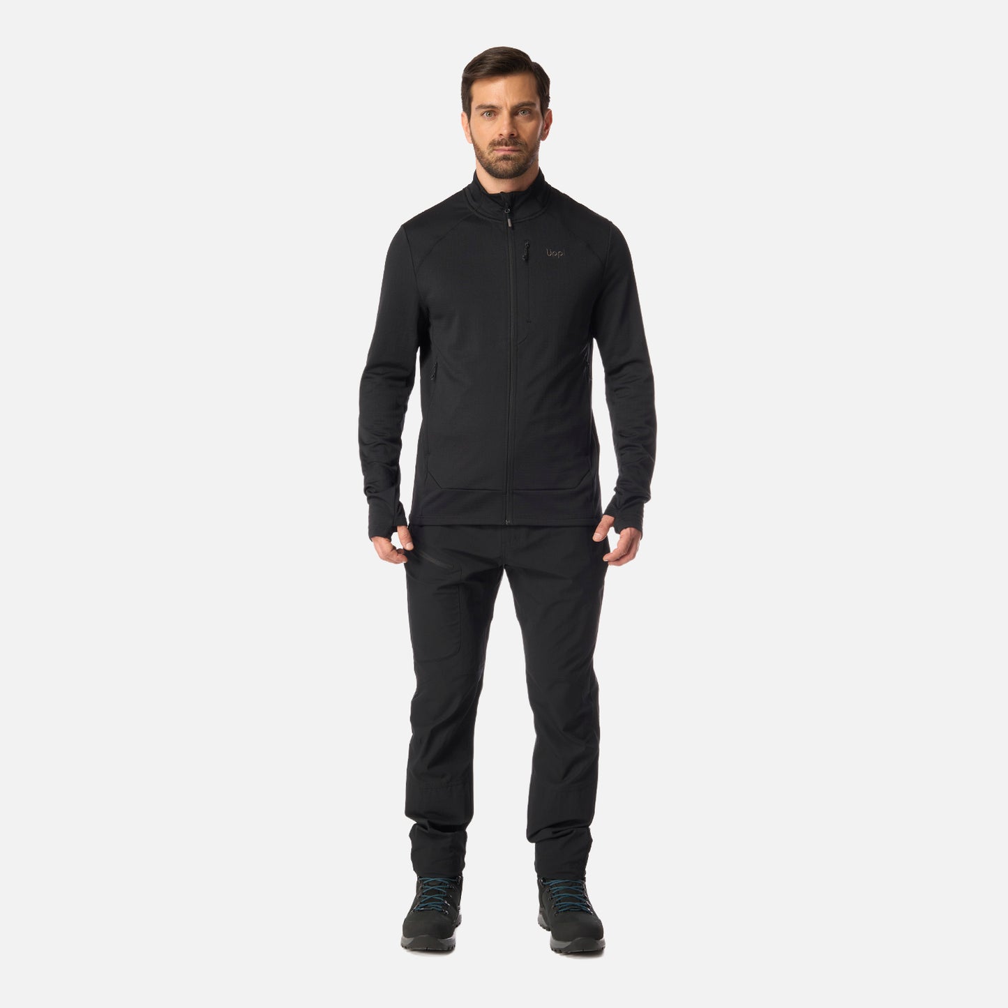 Polerón Hombre Viedma 1000 Nano-F Full Zip Negro Lippi