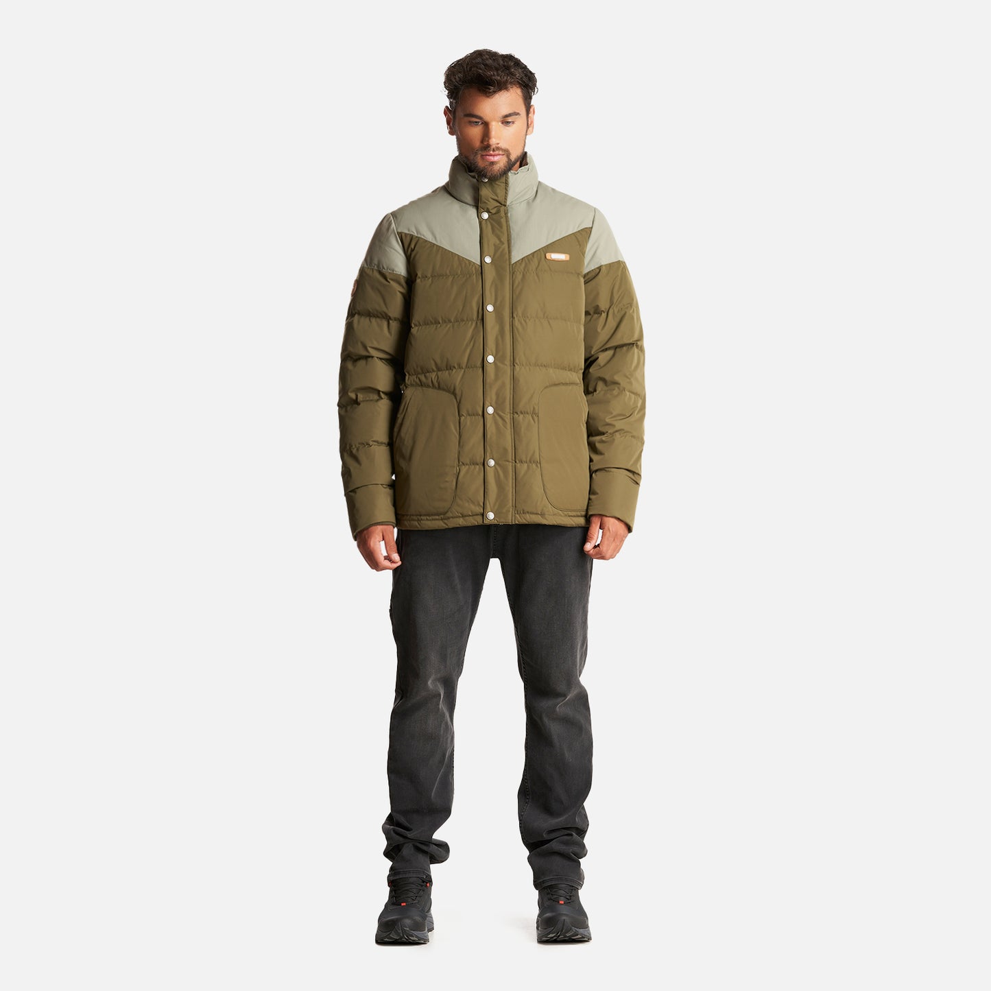 Chaqueta Hombre Kobuk Down Jacket Verde Militar Lippi