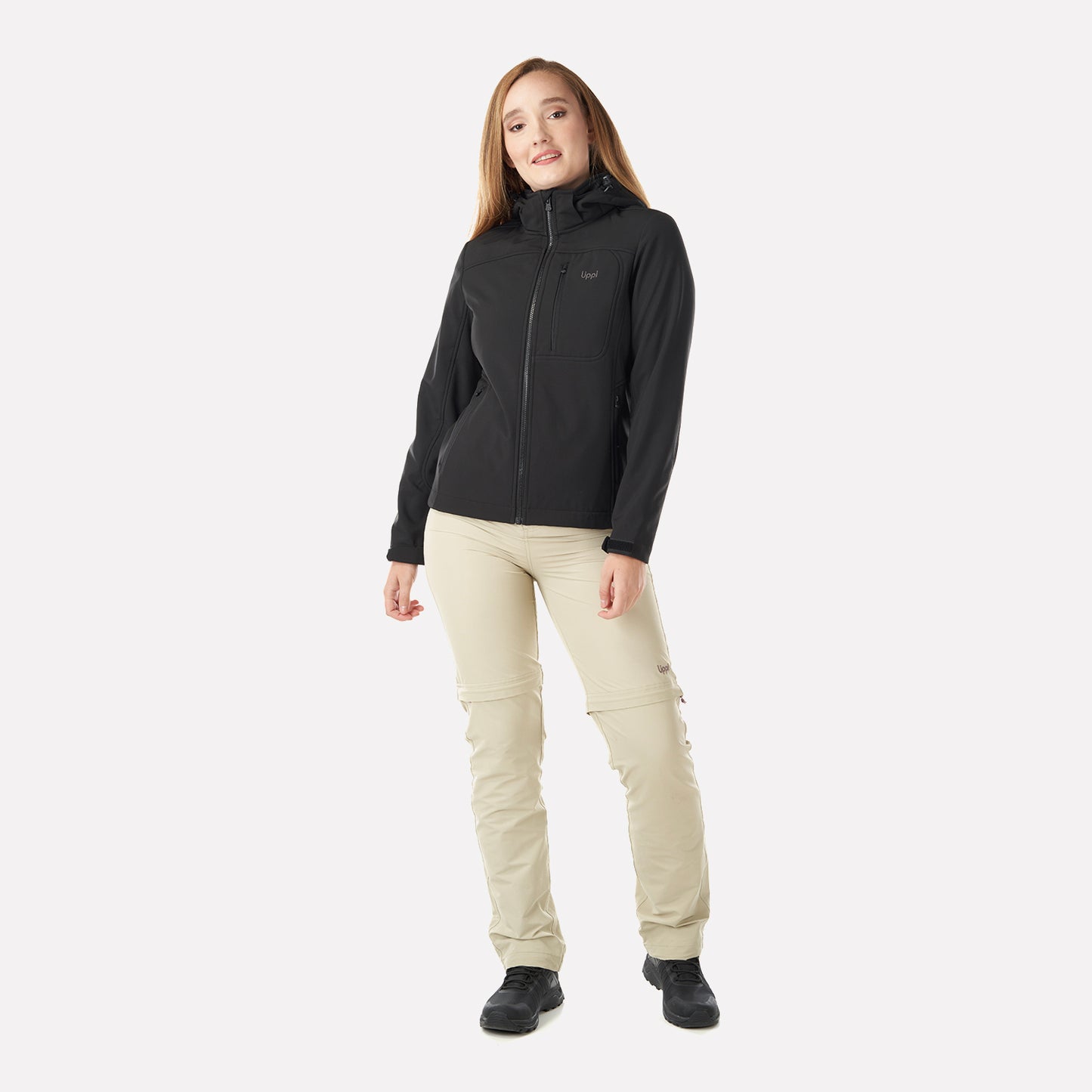 Chaqueta Mujer Macaya Softshell Hoody Jacket Negro Lippi