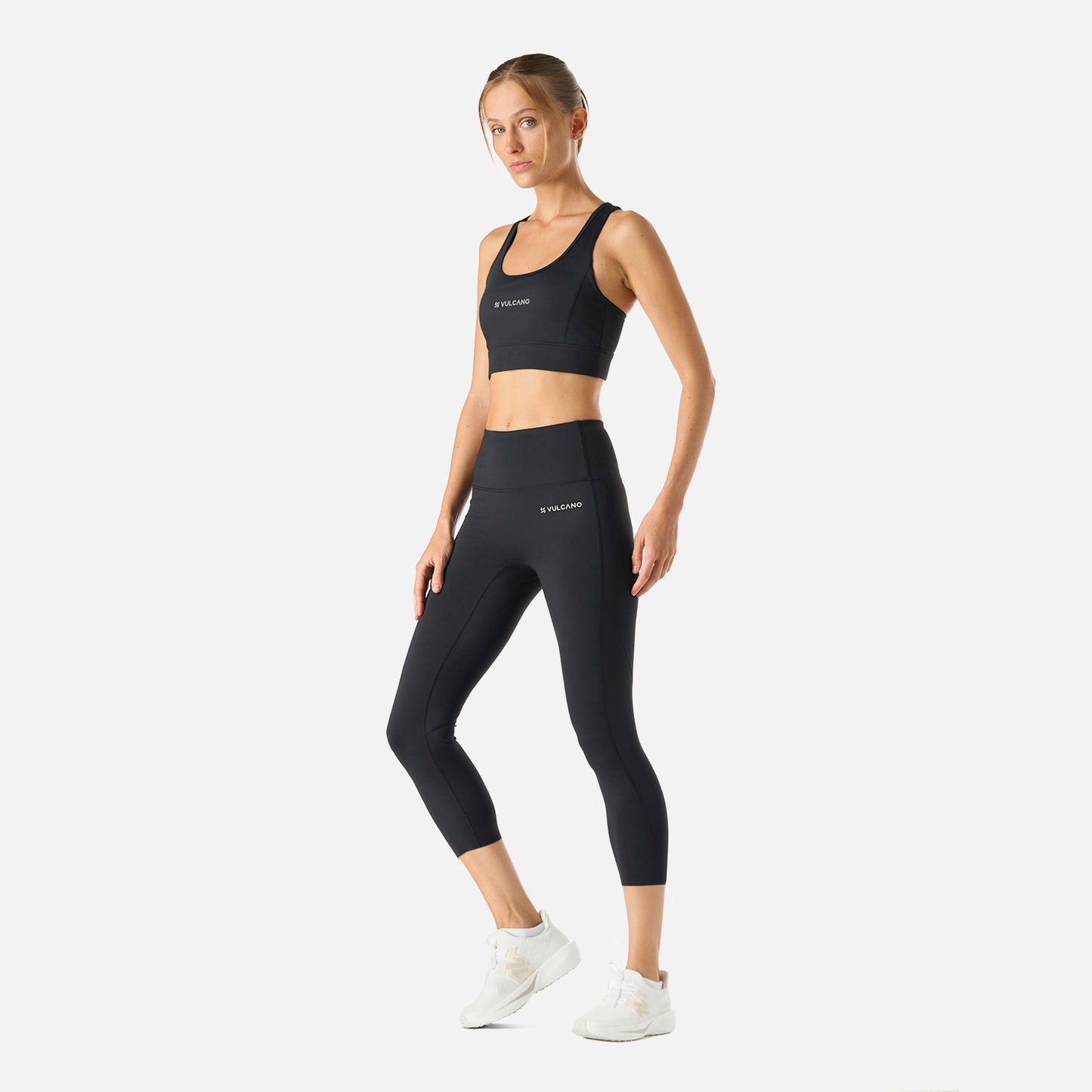 Calza Mujer Built To Move 3/4 High Rise Leggins Negro Vulcano