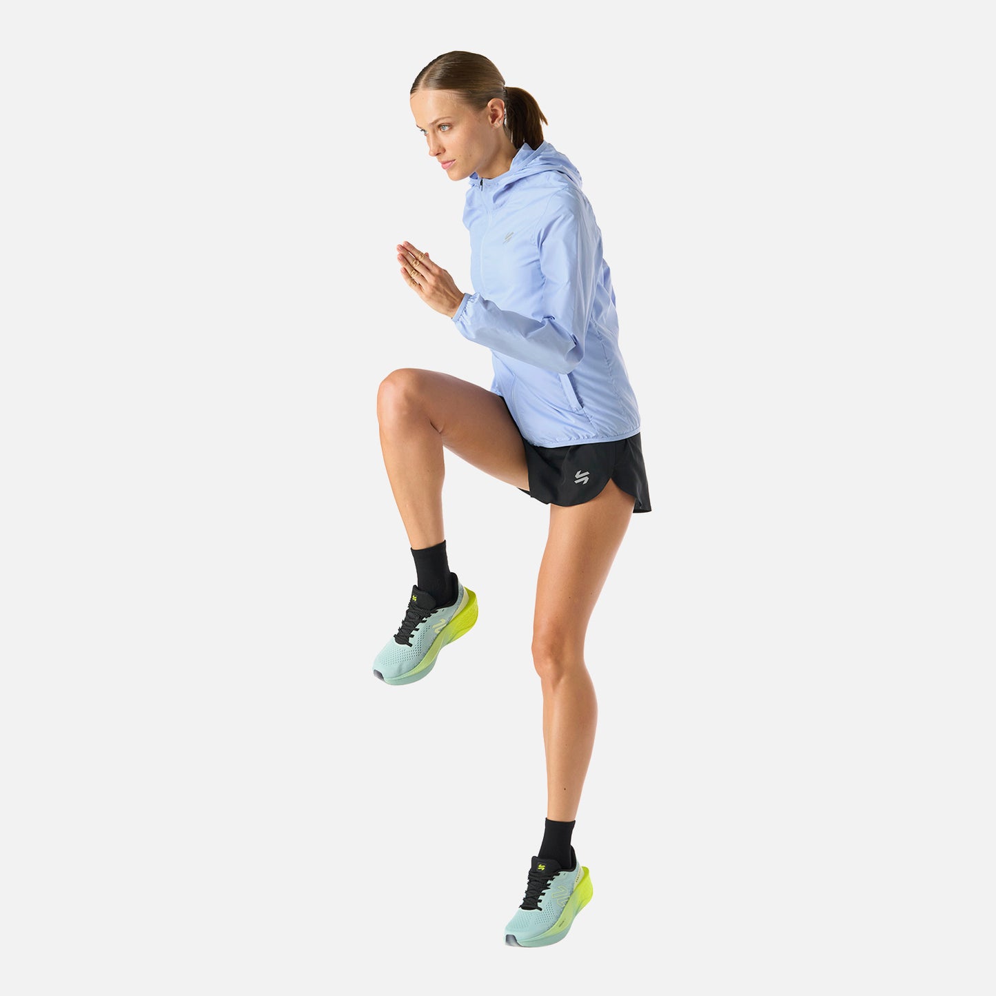 Chaqueta Mujer Built To Move Windbreaker Jacket Celeste Vulcano