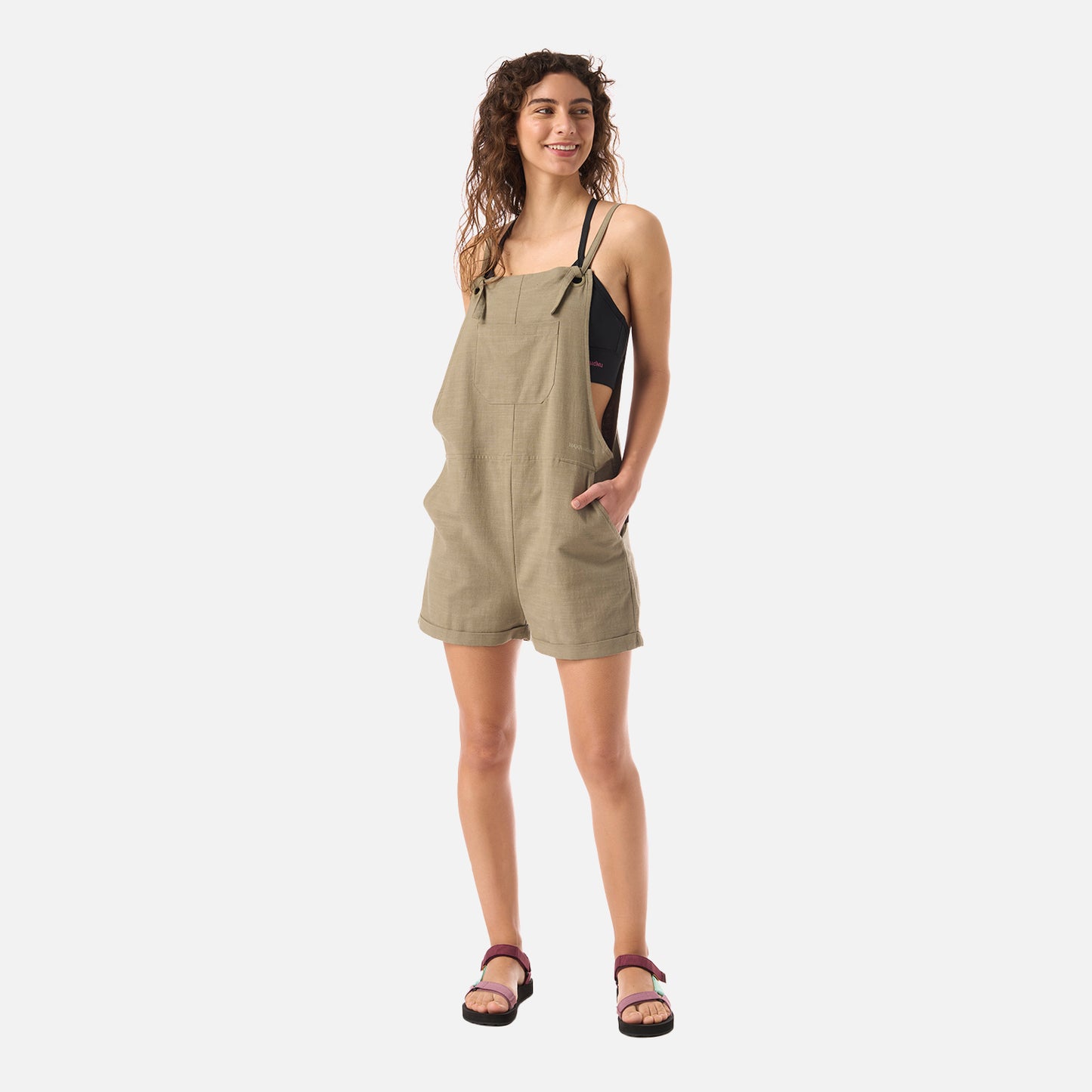 Jardinera Mujer Cultivadora Corta Verde Oliva Haka Honu