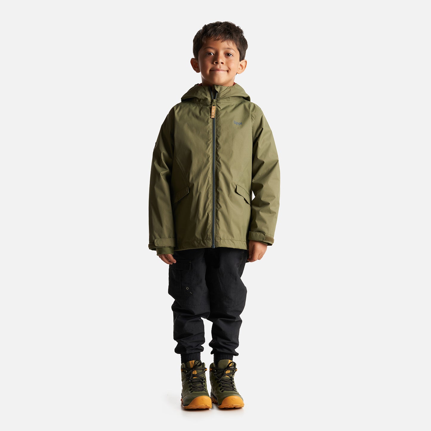 Chaqueta Niño Snowball Fusion-3 Hoody Jacket Verde/Terracota Lippi