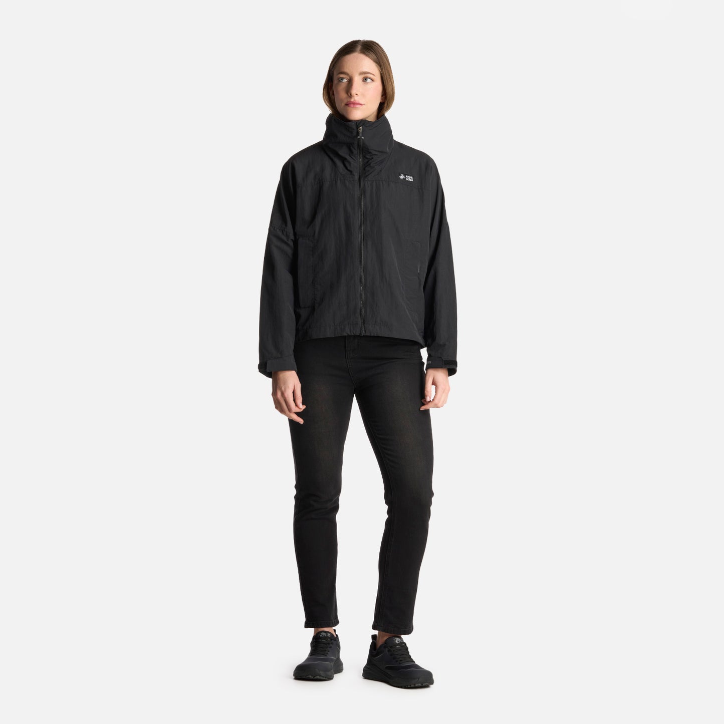 Chaqueta Mujer Hija Del Viento Negro Haka Honu