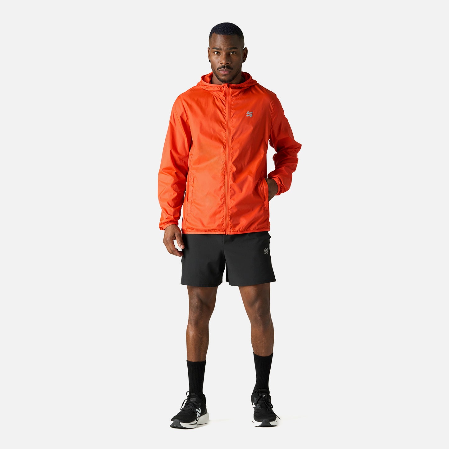 Chaqueta Hombre Built To Move Windbreaker Jacket Naranjo Vulcano