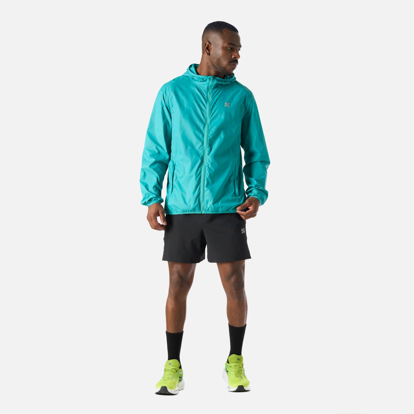 Chaqueta Hombre Built To Move Windbreaker Jacket Turquesa Vulcano