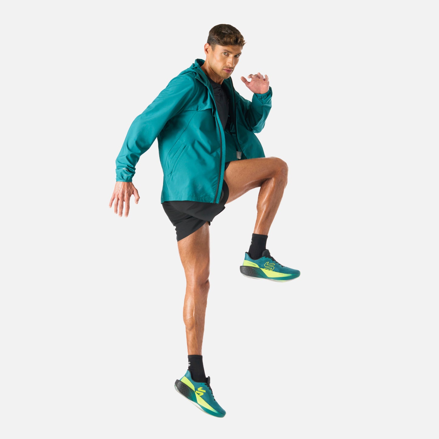 Chaqueta Hombre Built To Move Pro Windbreaker Jacket Petroleo Vulcano