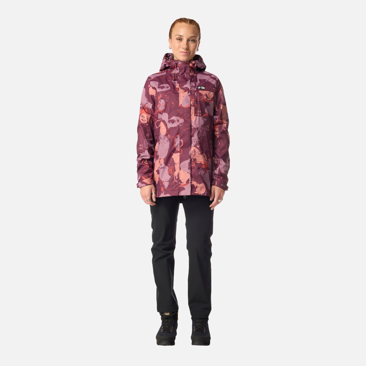 Chaqueta Mujer Kauai Print Morado Oscuro Haka Honu