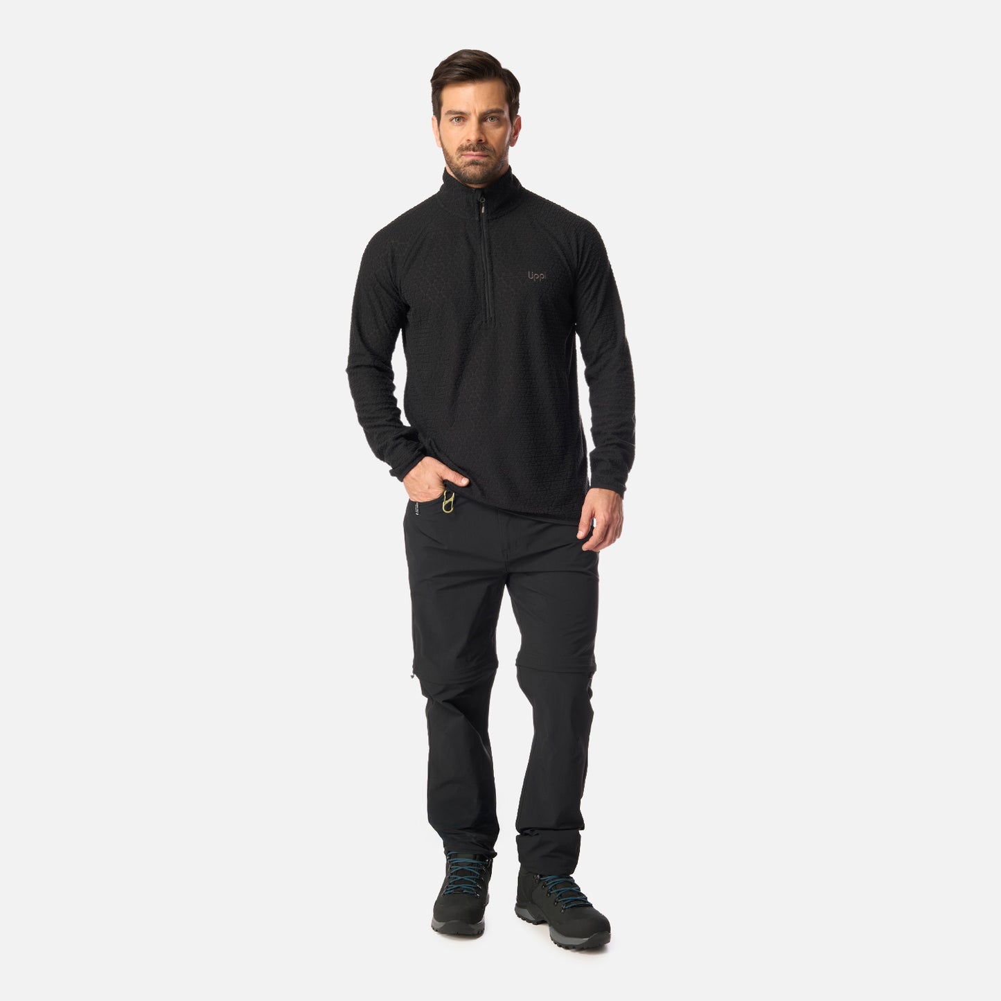 Pantalón Hombre Lennox Q-Dry Mix-2 Pants Negro Lippi