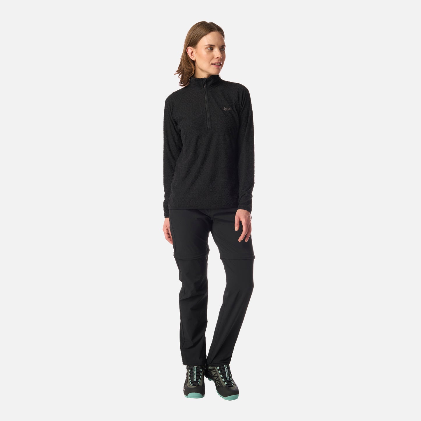 Pantalón Mujer Lennox Q-Dry Mix-2 Pants Negro Lippi
