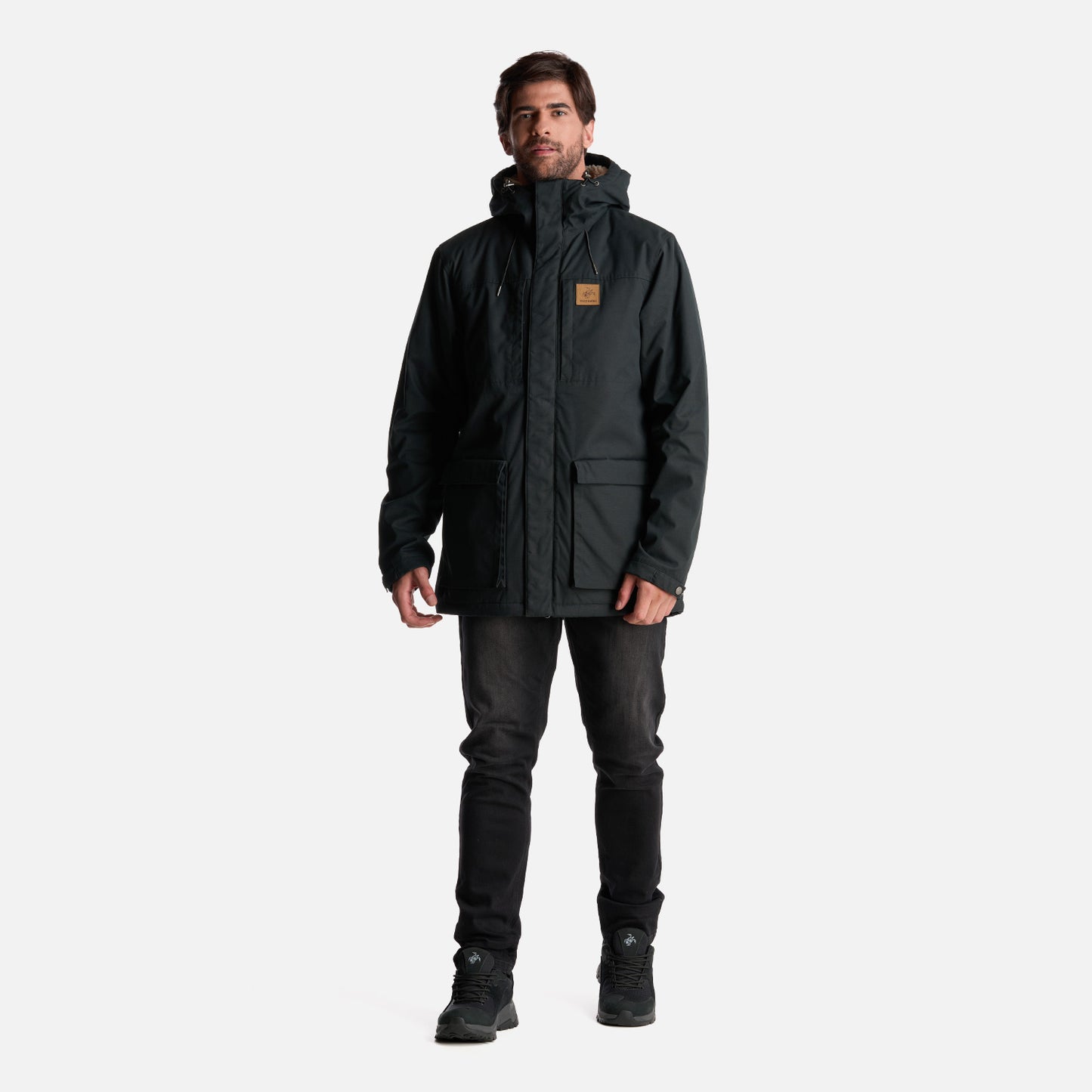 Chaqueta Hombre Valle Invernal Negro Haka Honu