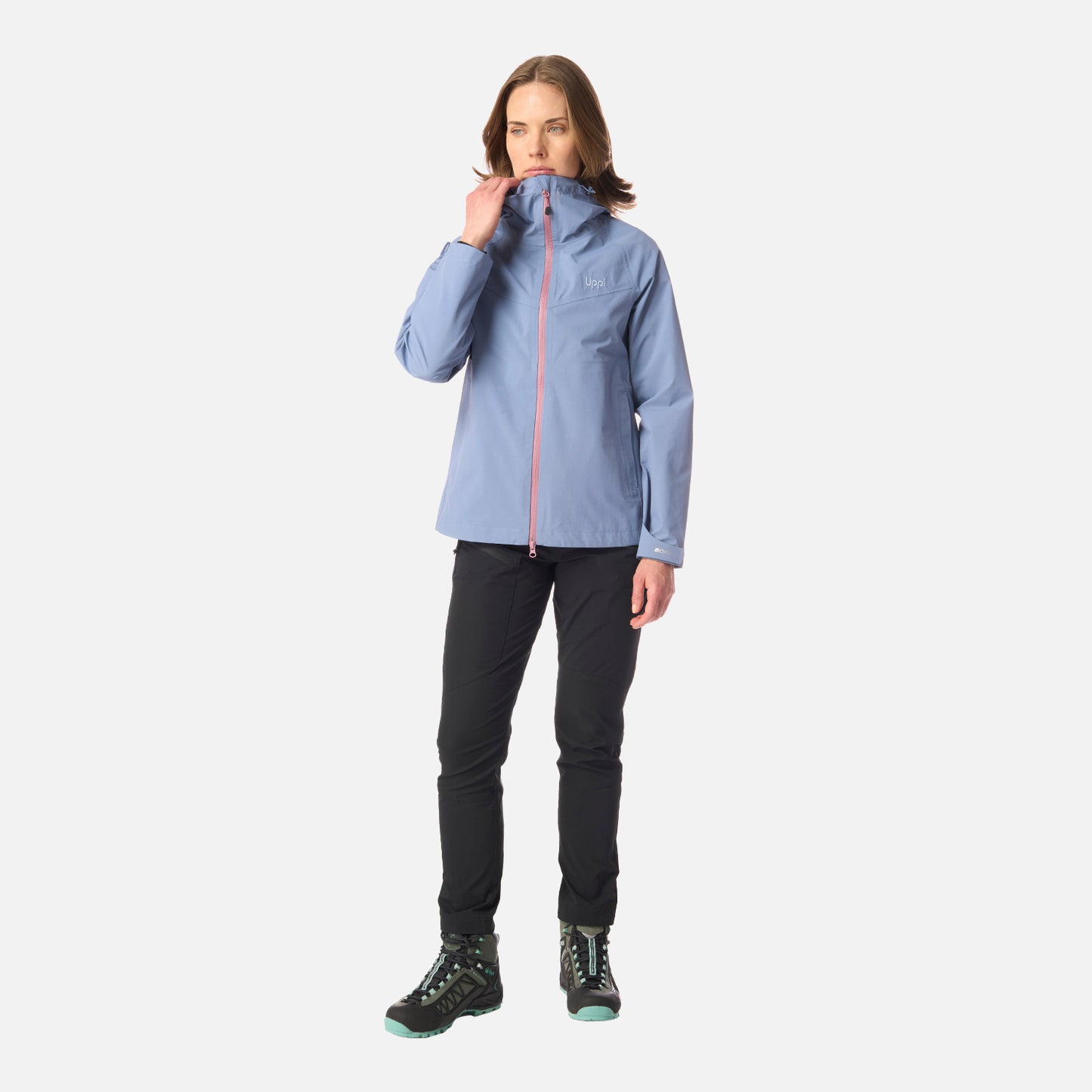 Chaqueta Mujer Alpine B-Dry Hoody Jacket Azul Piedra Lippi