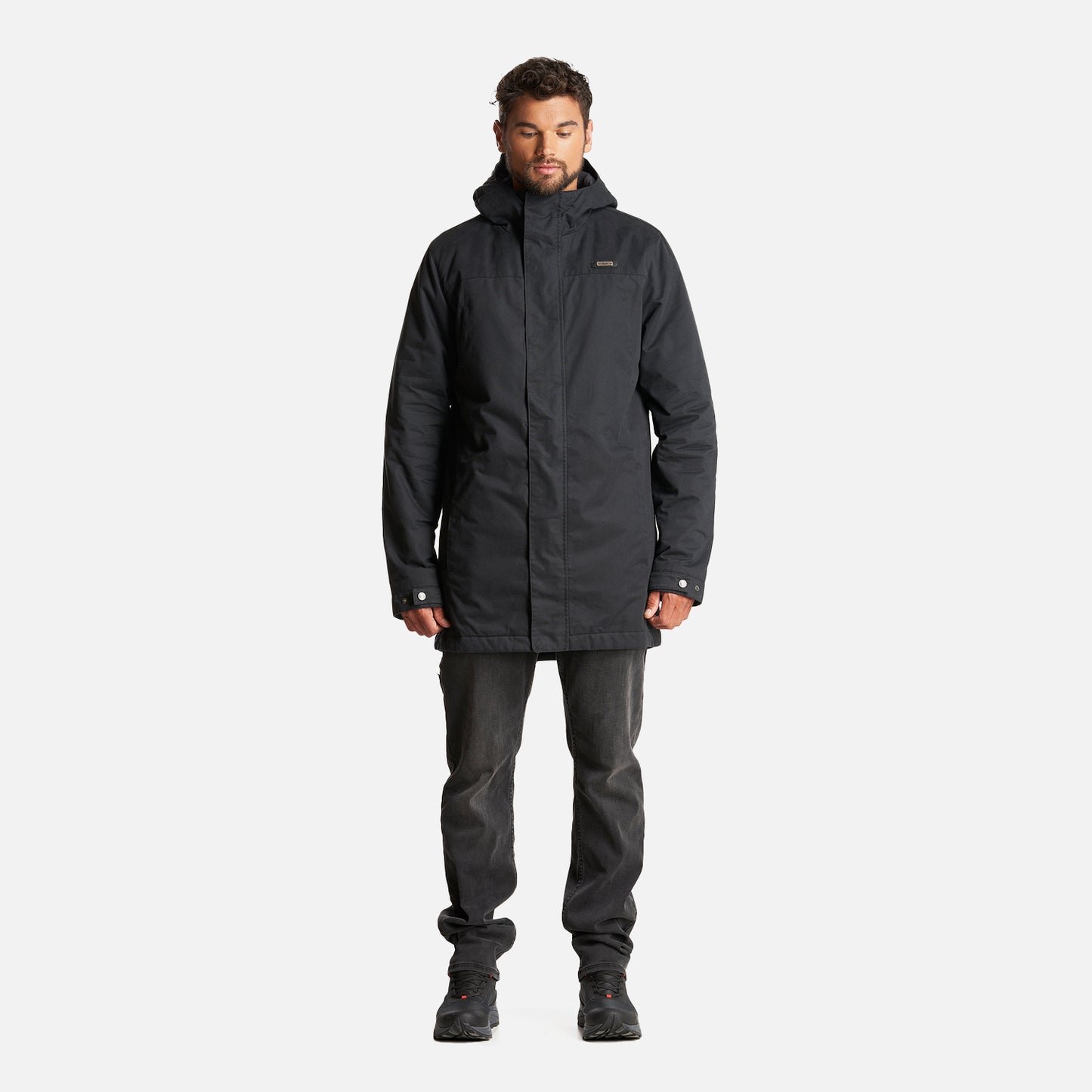 Chaqueta Hombre Peumo Canvas Hoody Jacket Negro Lippi