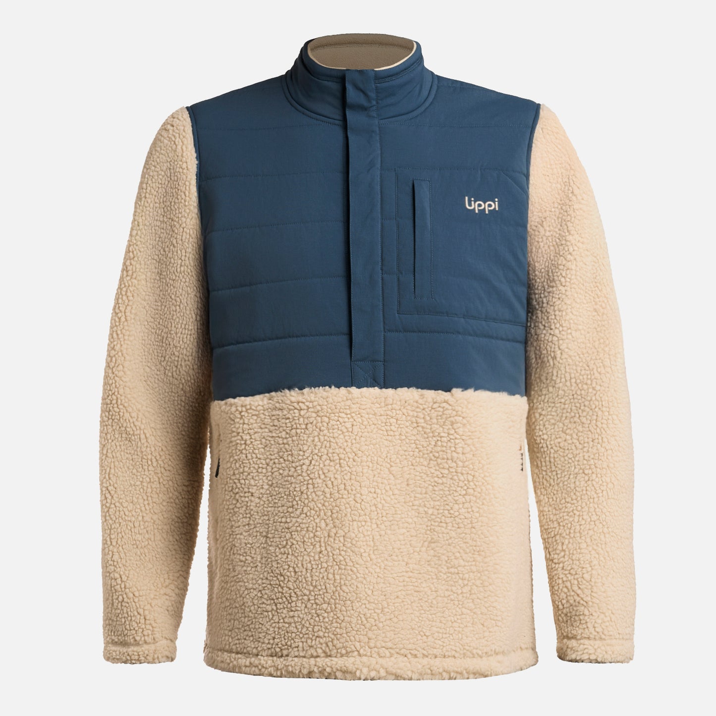 Polar Hombre Glaciar Sherpa-Pro 14 Zip Jacket Beige Lippi